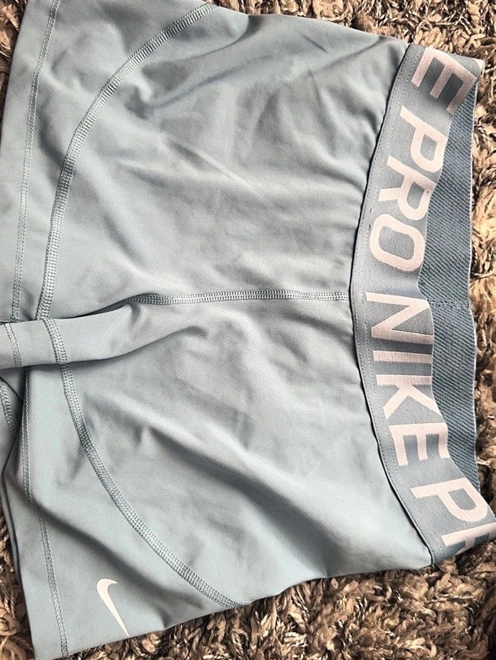 Nike Pro 3" Shorts 3" Athletic Shorts in baby blue
